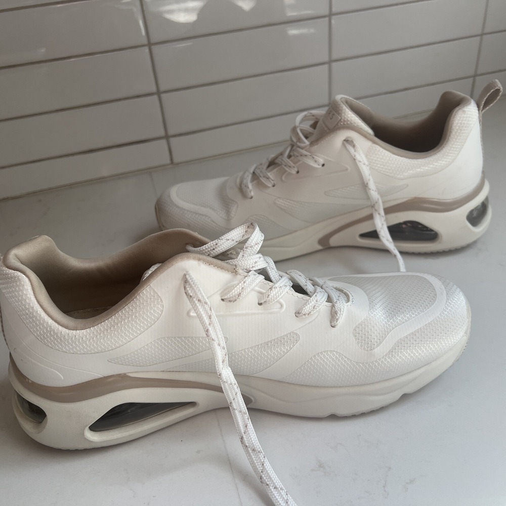 Skechers Tres-Air Uno-Modern AFF-Air White Women Running Casual Shoes 177421-WHT - Picture 5 of 6